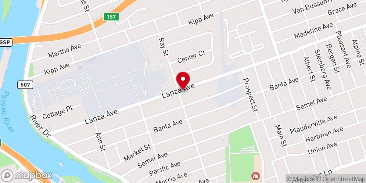 Map showing location of St Stanislaus Kostka Roman Catholic Church