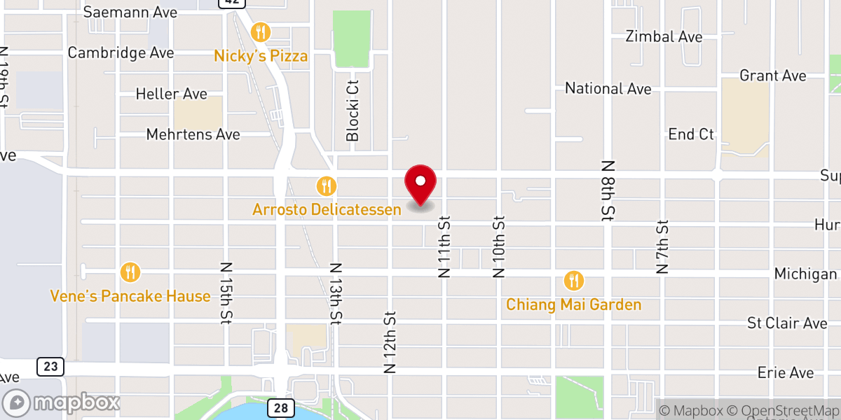 Map showing location of Iglesia Apostolica de la Fe en Cristo Jesus