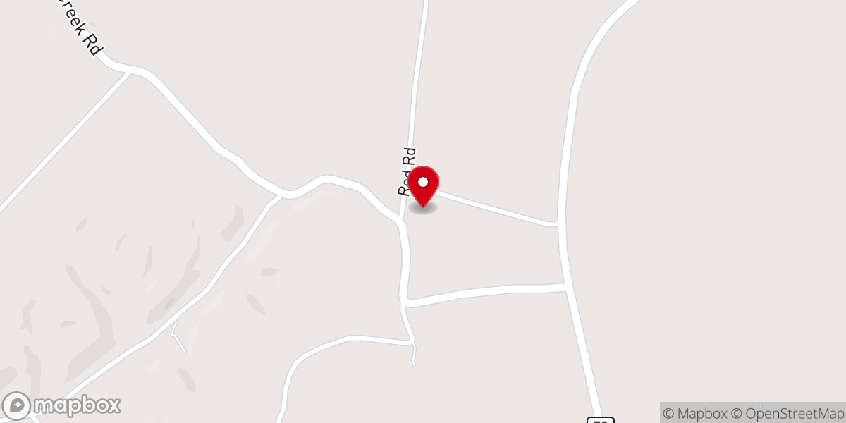 Map showing location of Seven Springs Baptist Church