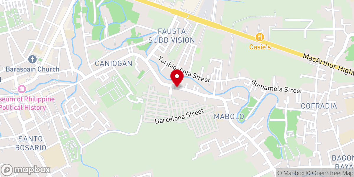 Map showing location of Anchored Baptist Church