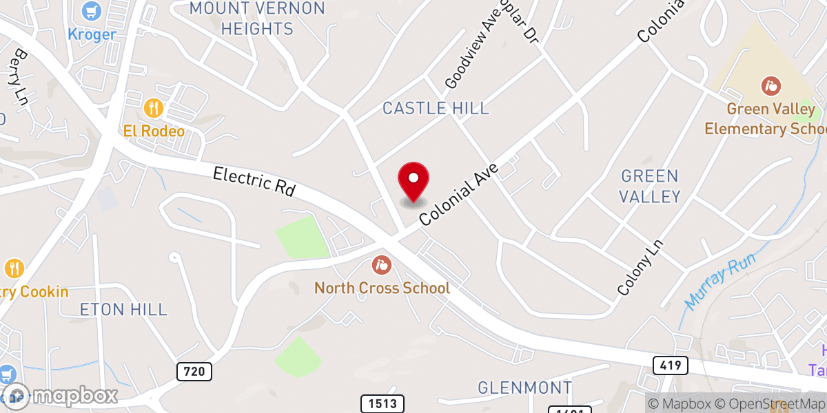 Map showing location of Radiance Community Church