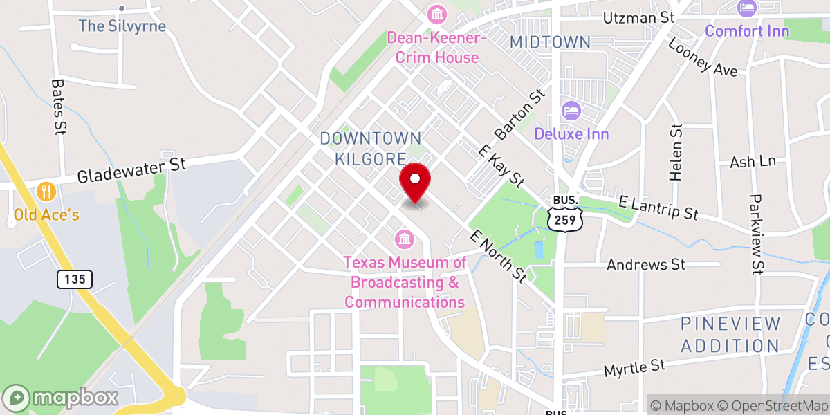 Map showing location of St Luke's Methodist Church