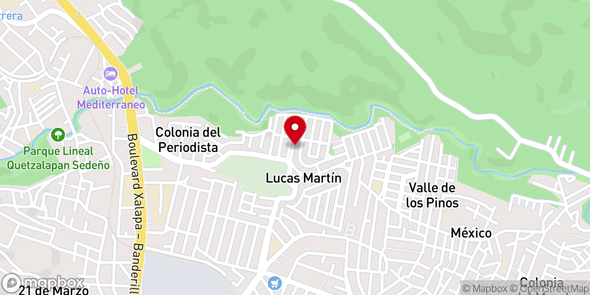 Map showing location of Templo Ni-Hao