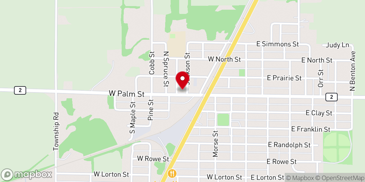 Map showing location of Lighthouse Outreach Center