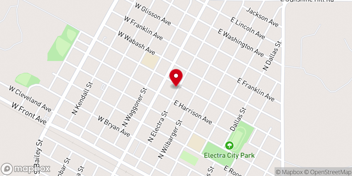 Map showing location of Eastside Church of Christ