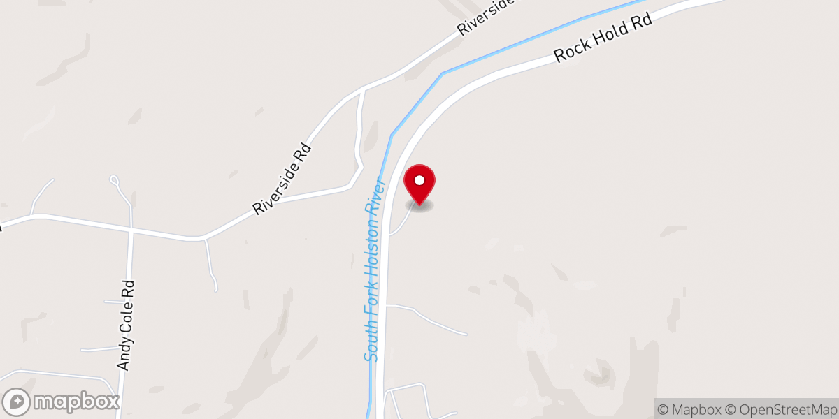 Map showing location of Rockhold United Methodist Church