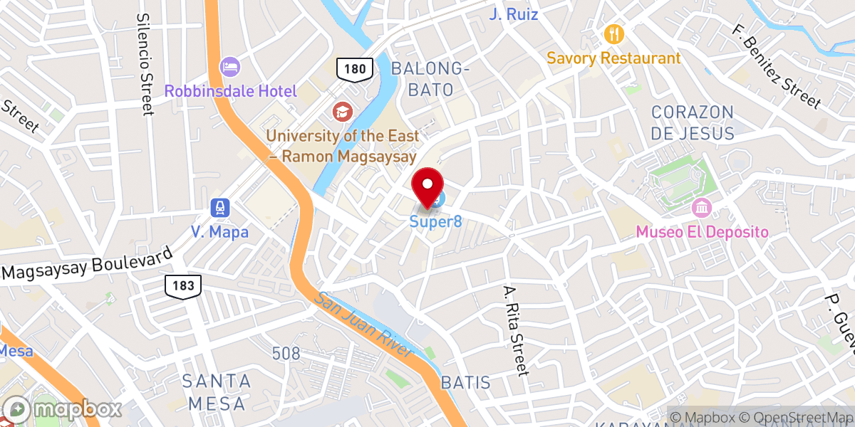 Map showing location of Win San Juan