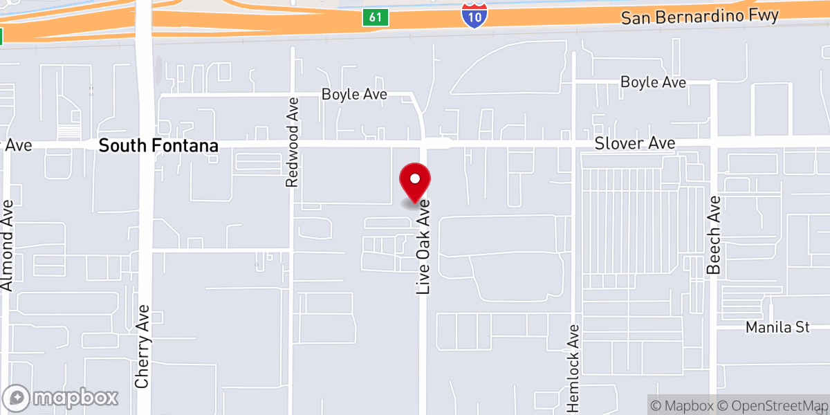 Map showing location of The Fontana Church of Christ