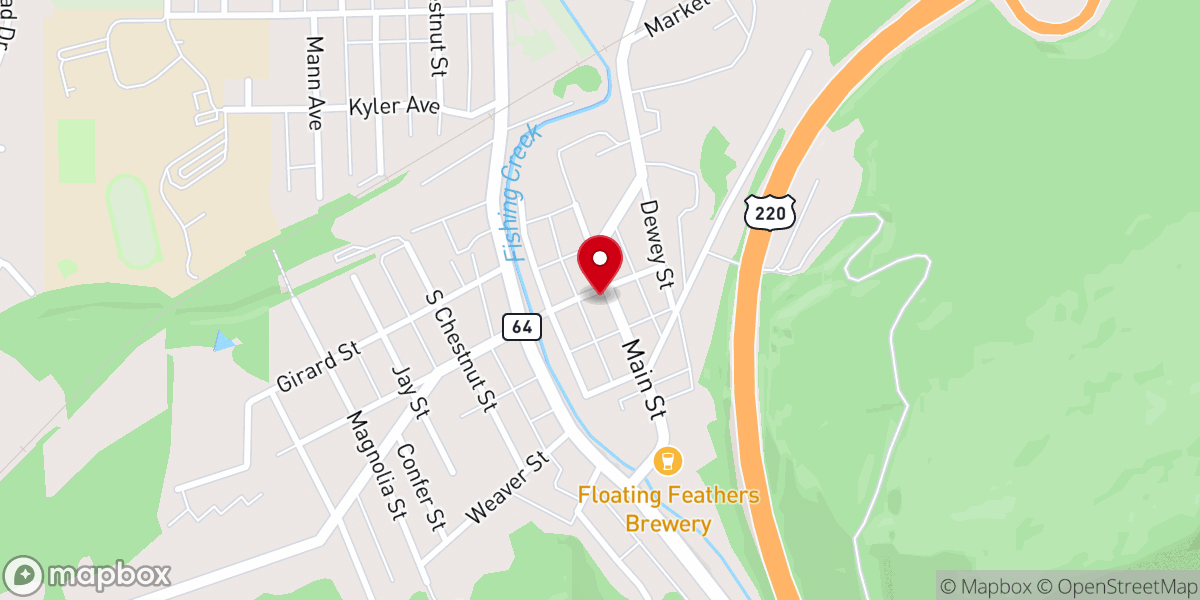 Map showing location of Church | North Central