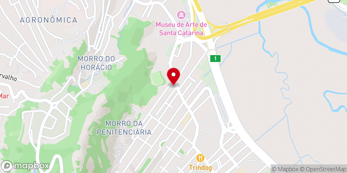 Map showing location of Igreja Verbo Da Vida Floripa