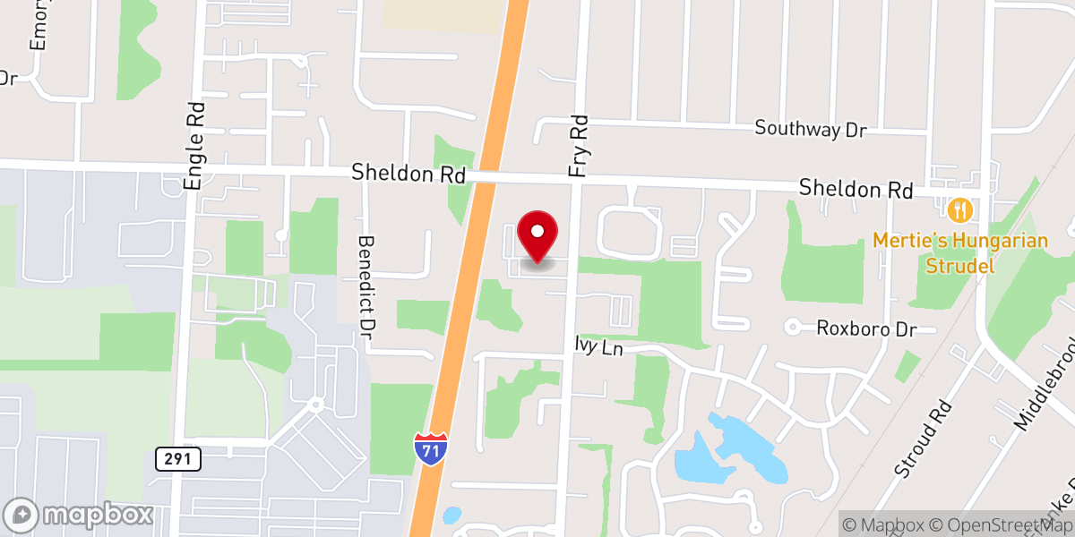 Map showing location of Unity Free Will Baptist Church