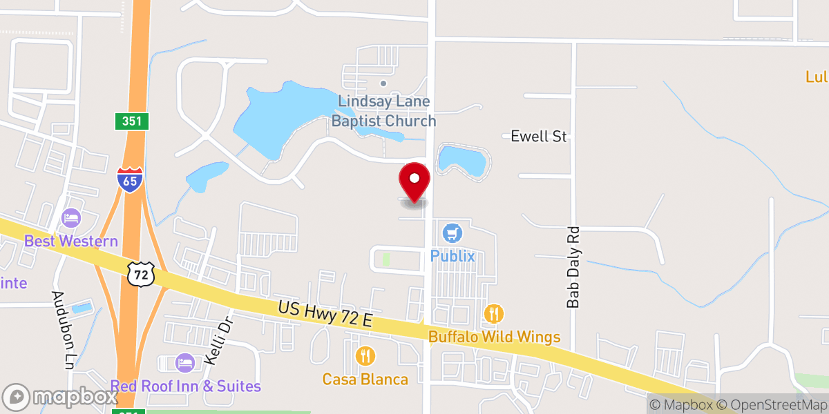 Map showing location of Refuge Church Athens Campus