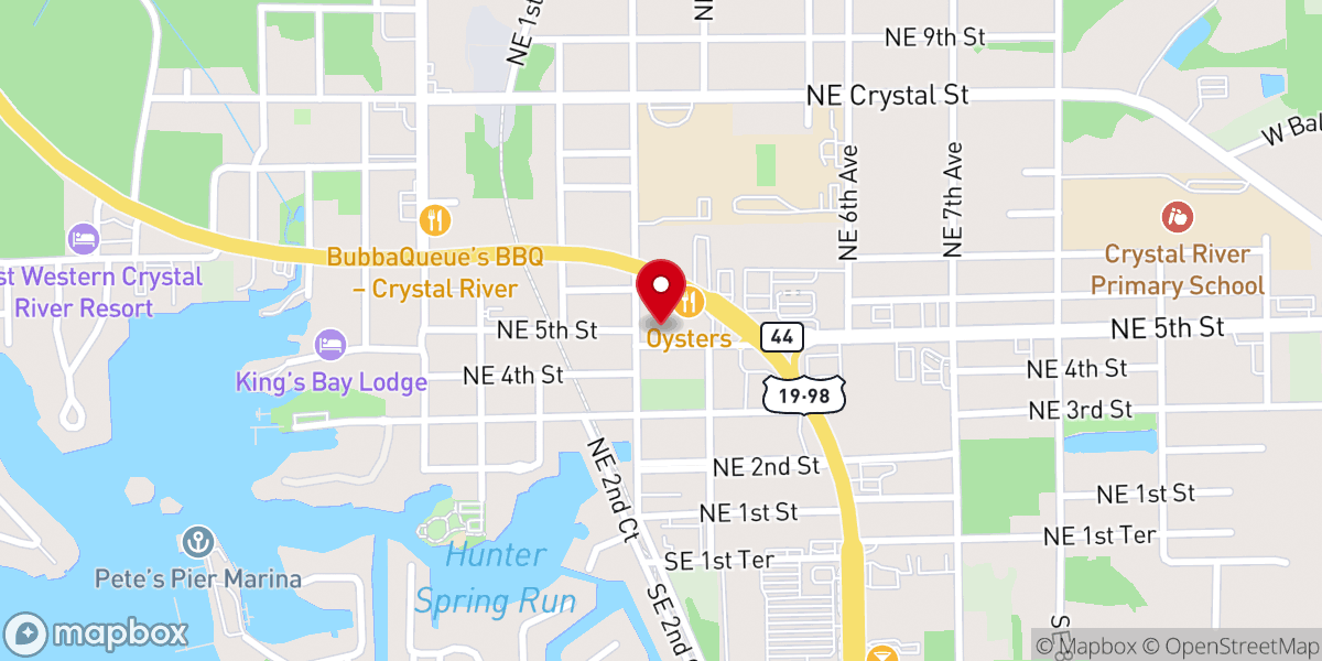 Map showing location of George Washington Carver Community Center