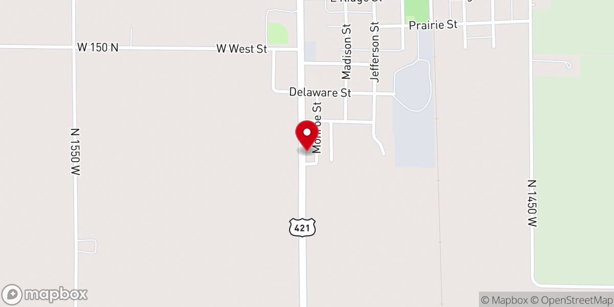 Map showing location of St Mark Lutheran Church