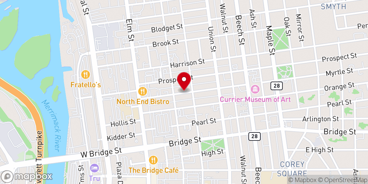 Map showing location of Saint Georges Convent