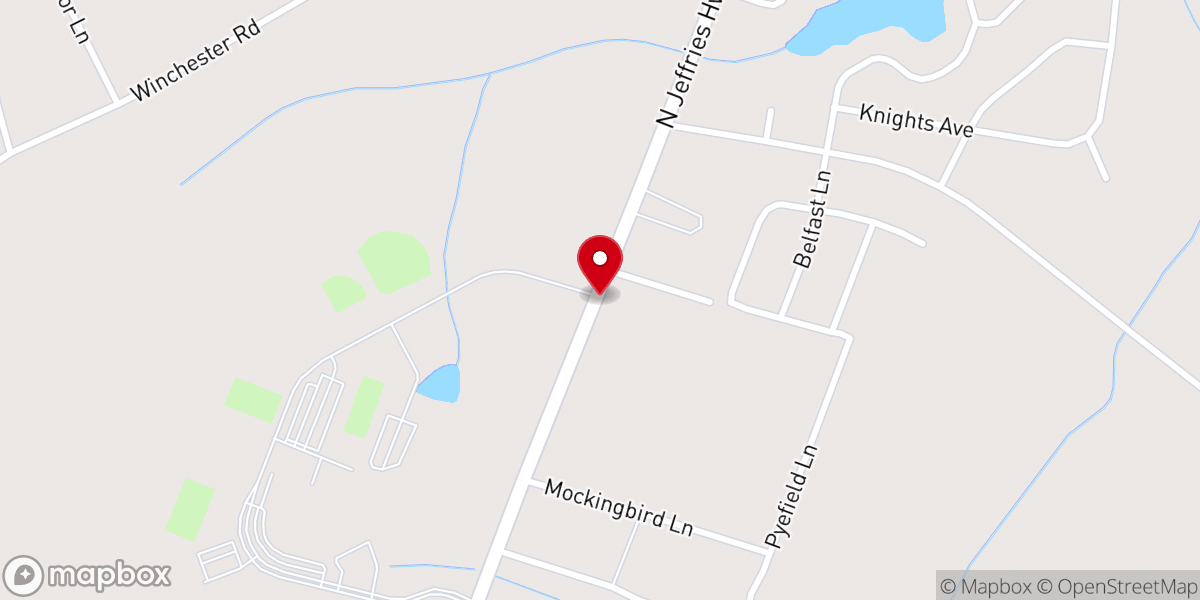 Map showing location of Full Gospel Holiness Church
