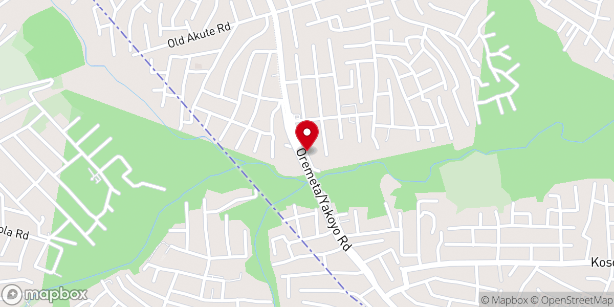 Map showing location of Foursquare Gospel Church, United Estate