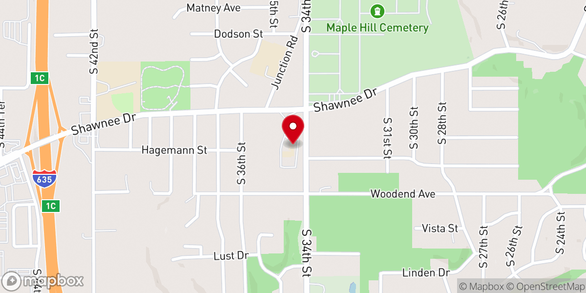 Map showing location of Our Lady of Unity School