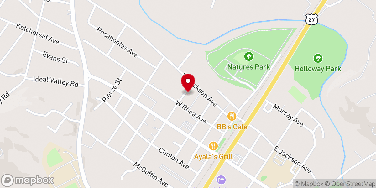 Map showing location of Spring City Church of Christ