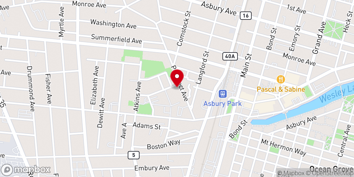 Map showing location of St Augustine Episcopal Church