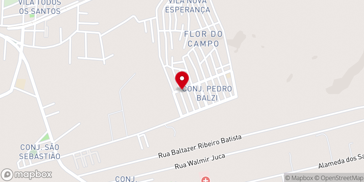 Map showing location of Igreja Evangélica Pentecostal As Marcas de Cristo - Pedro Balzi