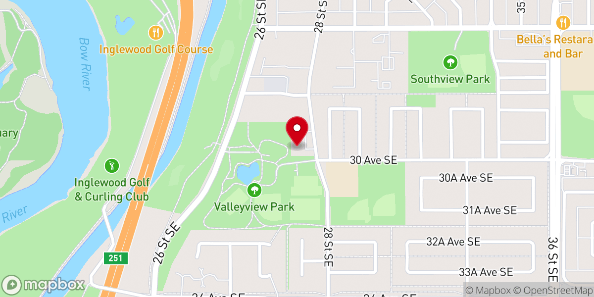 Map showing location of Emmanuel Community Church