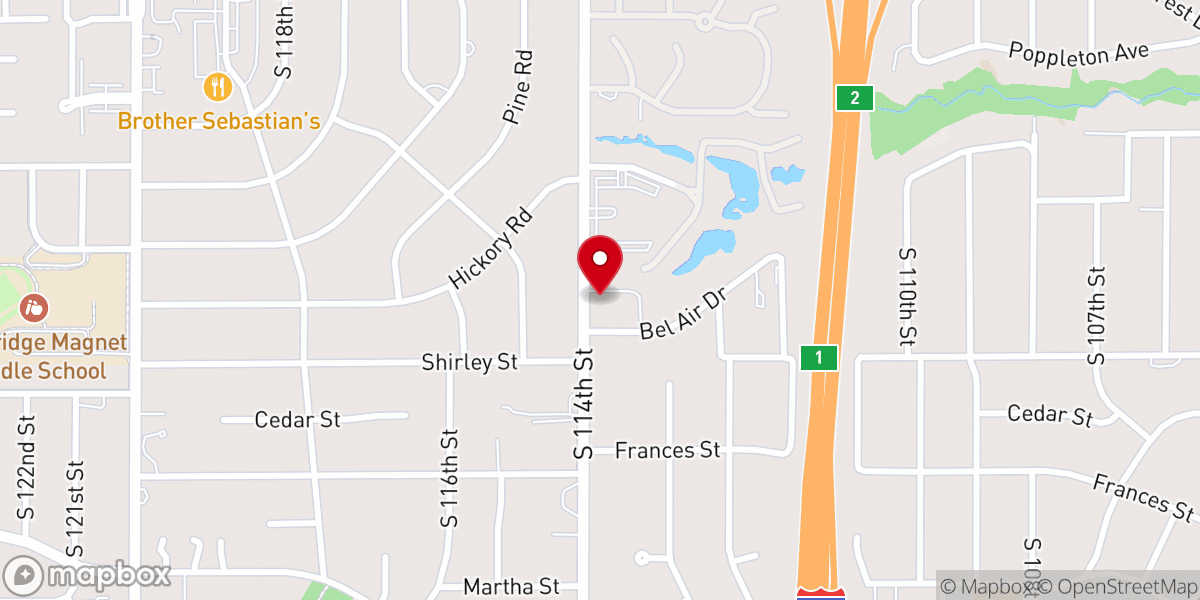 Map showing location of Christian Science Church