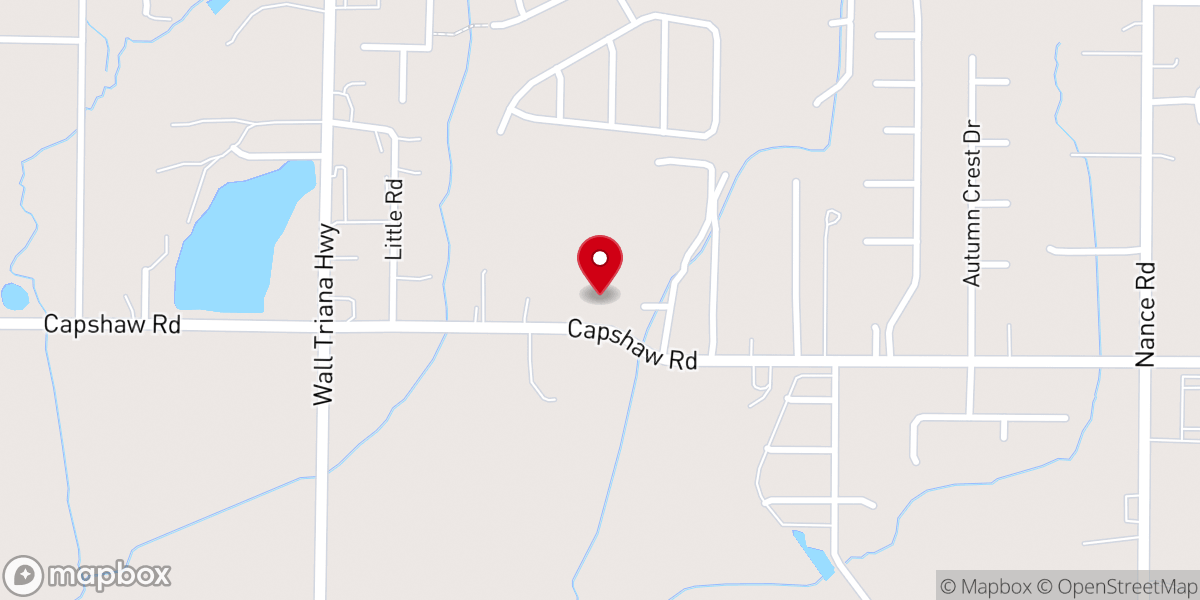 Map showing location of Westview Church of Christ