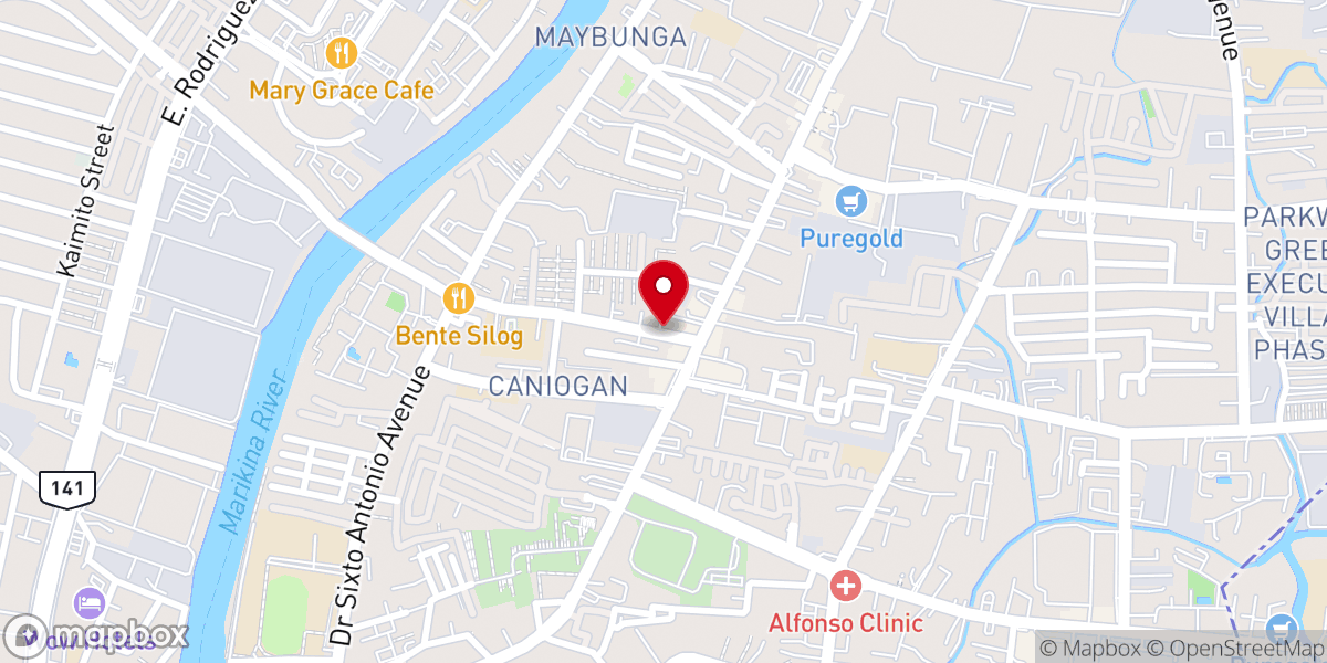 Map showing location of Faith Baptist Church
