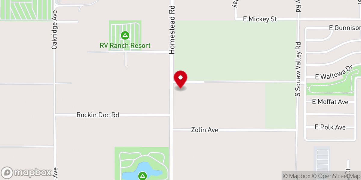 Map showing location of Heritage Bible Church
