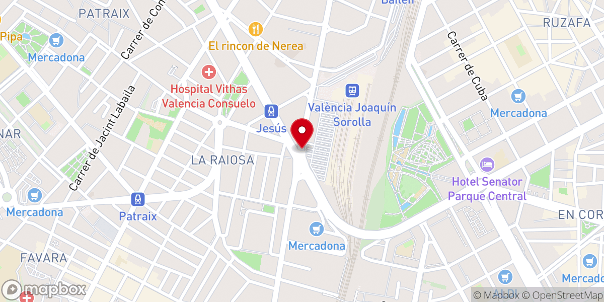 Map showing location of Convento de religiosas Agustinas de la Sr.Jose y Santa Tecla