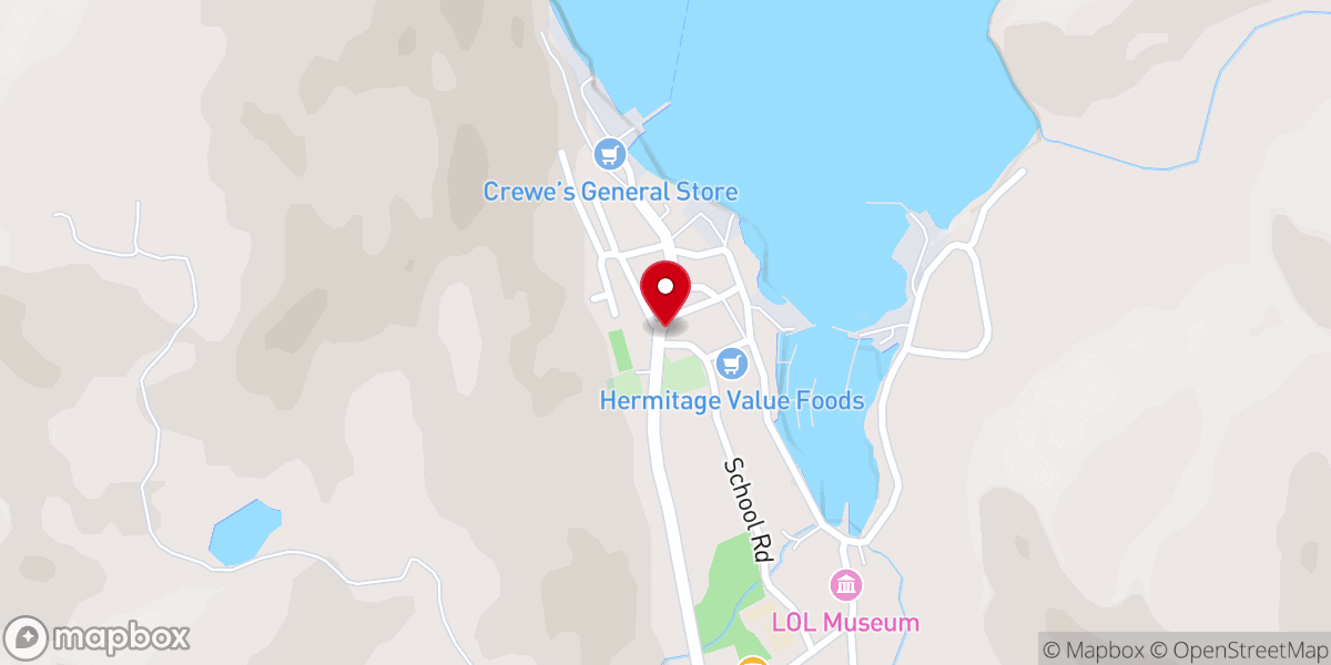 Map showing location of Hermitage