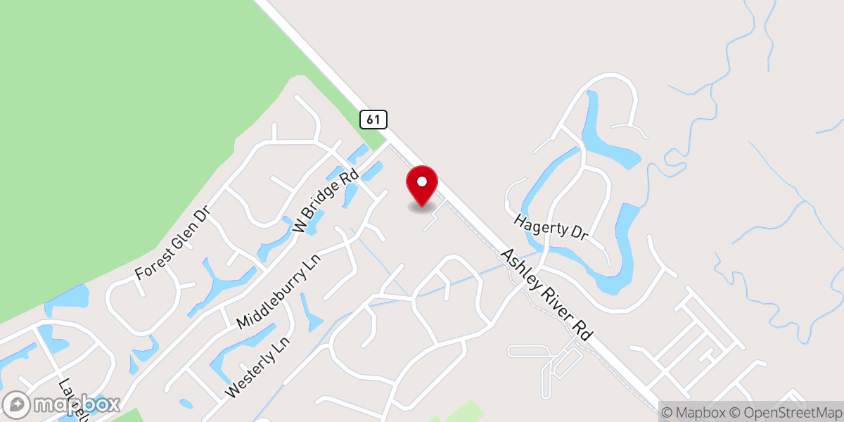 Map showing location of St Andrews United Methodist