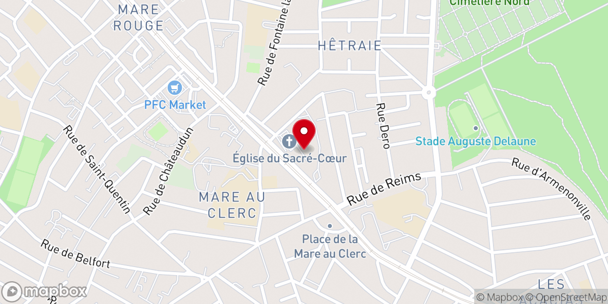 Map showing location of Paroisse de la Pentecôte