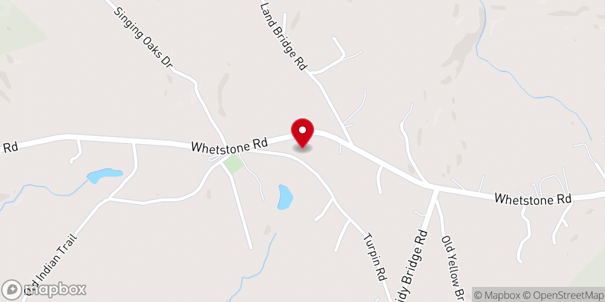 Map showing location of Belmont Baptist Church