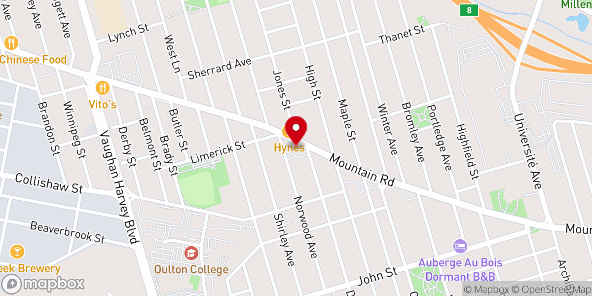 Map showing location of Saint Augustine's Catholic Church