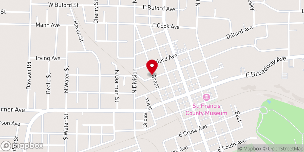Map showing location of Harvest Field Ministries Church
