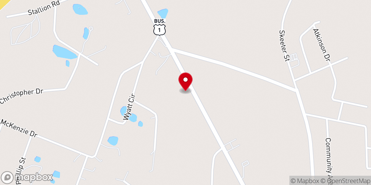 Map showing location of Church of The Nazarene