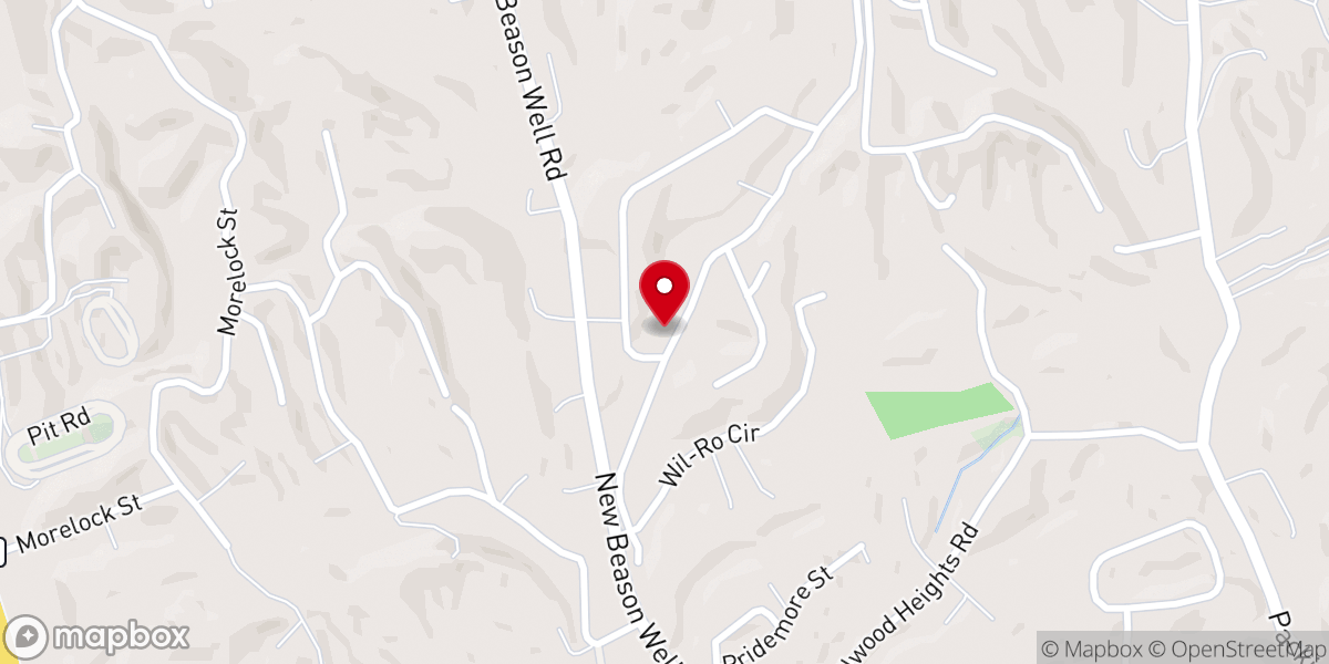 Map showing location of Victory Tabernacle Pentecostal Church