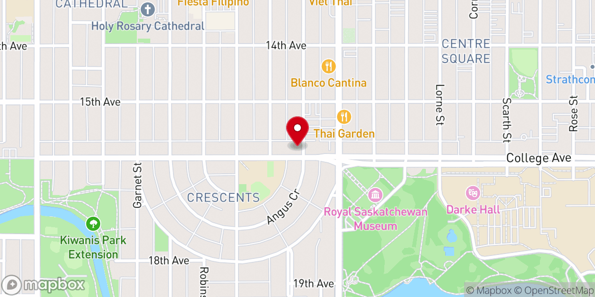 Map showing location of Unitarian Fellowship of Regina Inc