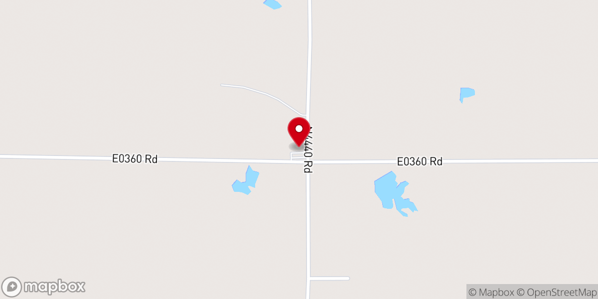 Map showing location of Otterbein Country Church