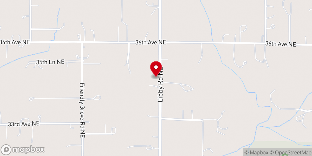 Map showing location of Center For Spiritual Living Olympia