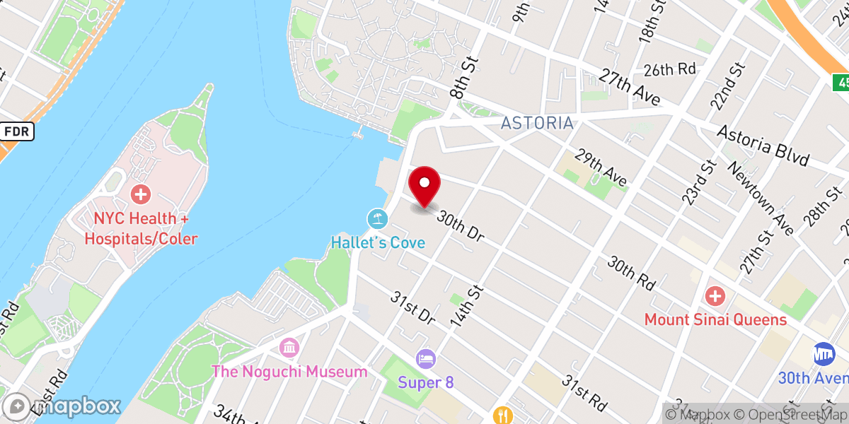 Map showing location of Astoria West - Luxury Rentals