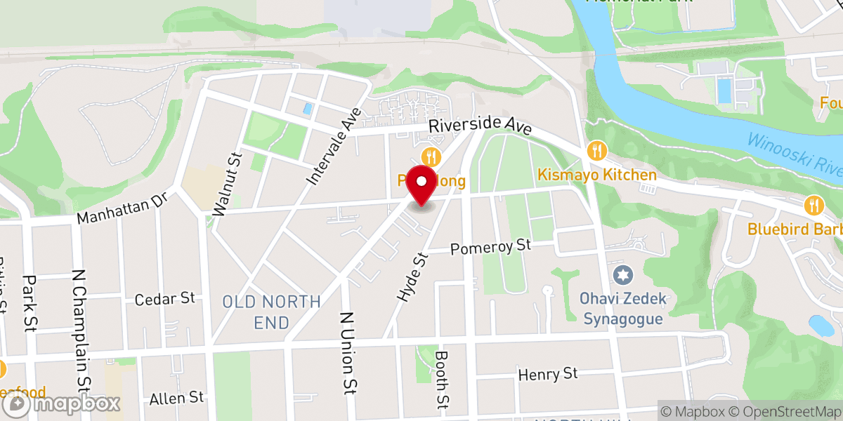 Map showing location of Burlington United Pentecostal