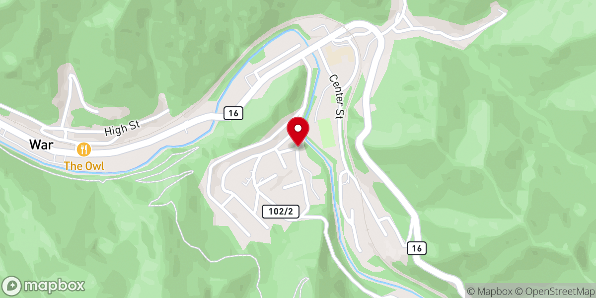 Map showing location of Advent Christian Church of East War