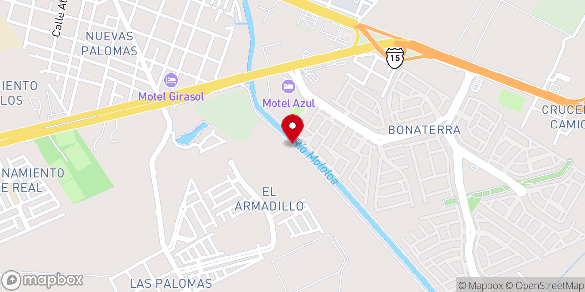 Map showing location of Iglesia cristiana La Mies Tepic