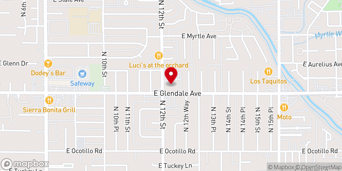 Map showing location of Our Saviour's Lutheran Church