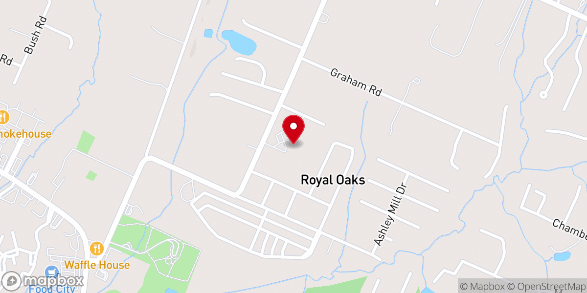 Map showing location of Brainerd Presbyterian Church