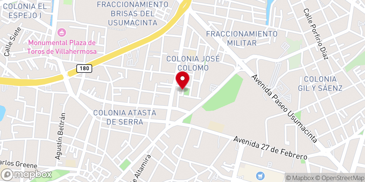 Map showing location of Ermita Tres Ave María