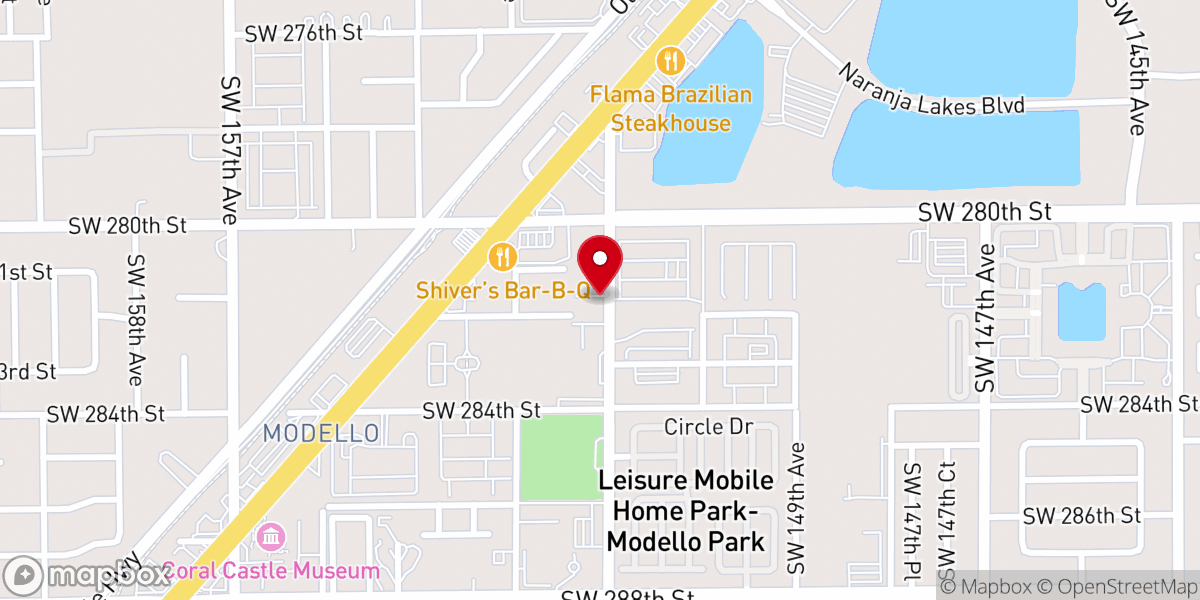 Map showing location of Primera Iglesia Bautista La Hermosa